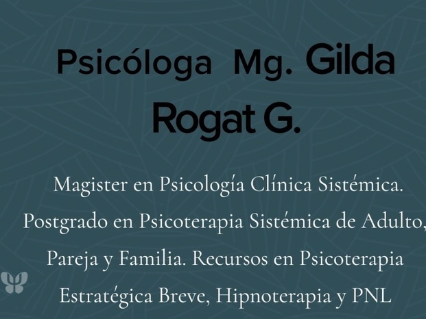 PS Gilda Rogat. Terapia en línea.